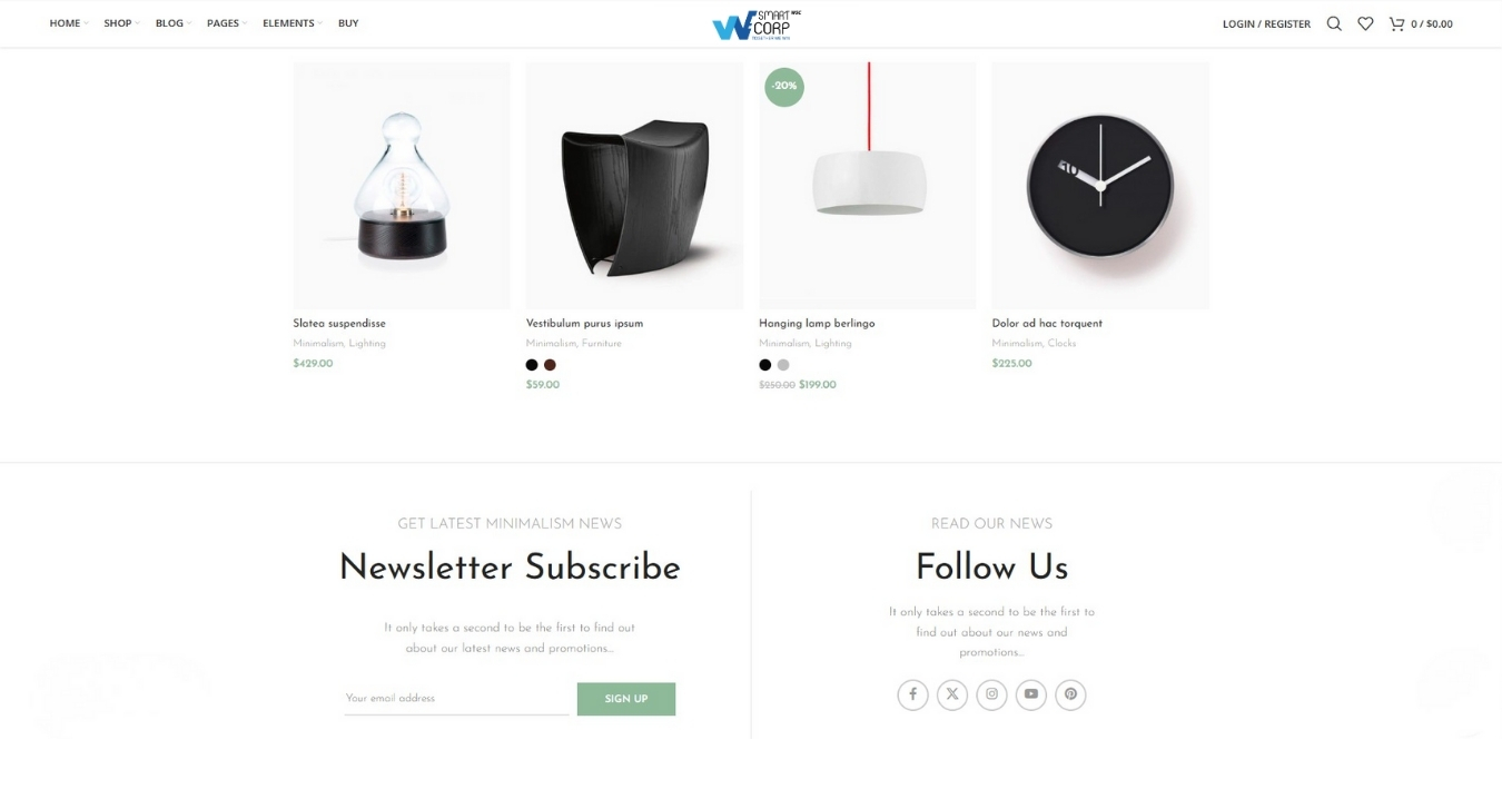 Mẫu Phong Cách Tối Giản | Minimalism | WeSmartCorp 03