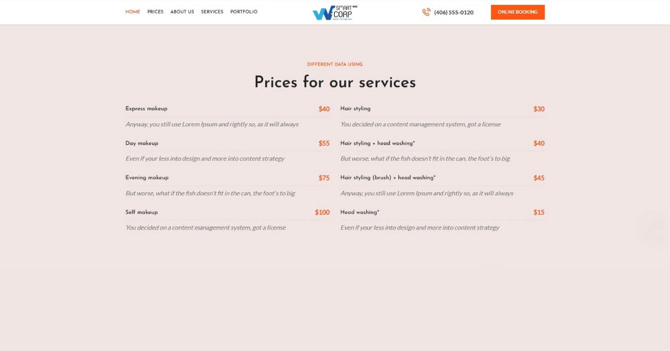 Mẫu Sắc Đẹp | Beauty | WeSmartCorp 02