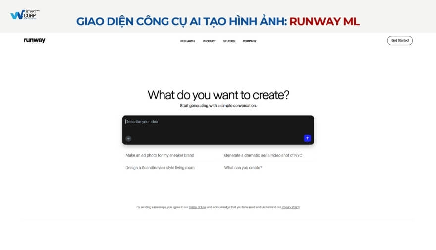 Runway ML - Tạo ảnh và chỉnh sửa video từ AI: Runway ML là công cụ AI đa năng, hỗ trợ tạo ảnh và chỉnh sửa video dễ dàng.