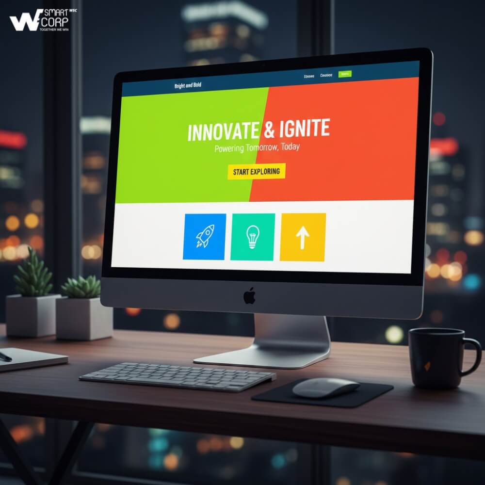 Màu Sắc Trong Thiết Kế Website: Bright and Bold là màu sắc nổi bật trong thiết kế, khả năng truyền cảm hứng tích cực mạnh mẽ. Hệ màu này gồm những gam màu sáng mang lại cảm giác tràn đầu năng lượng, từ đó nâng cao trải nghiệm của người dùng.