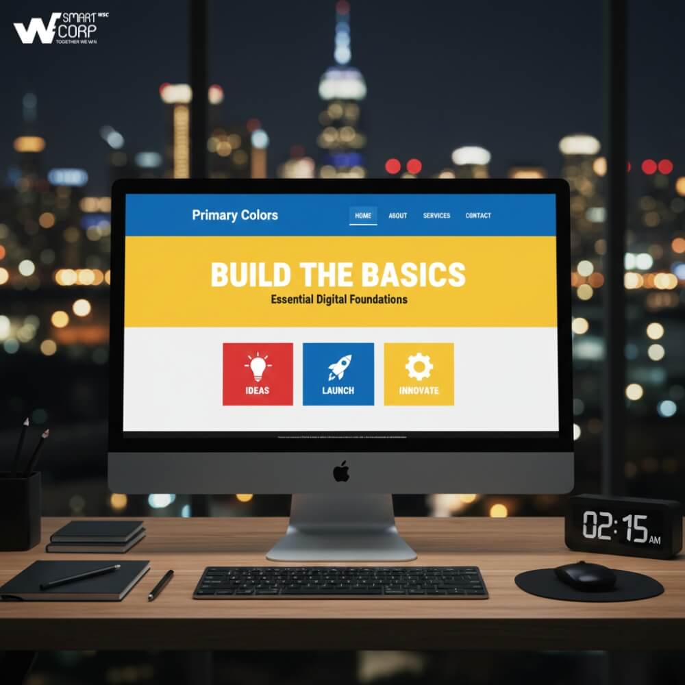 Màu Sắc Trong Thiết Kế Website: Primary là nhóm màu cơ bản, pha trộn giữa những gam màu như: đỏ, xanh, vàng,… Trong thiết kế website, việc sử dụng những màu cơ bản sẽ giúp truyền tải thông điệp rõ ràng, dễ nhận diện và dễ ghi nhớ. 