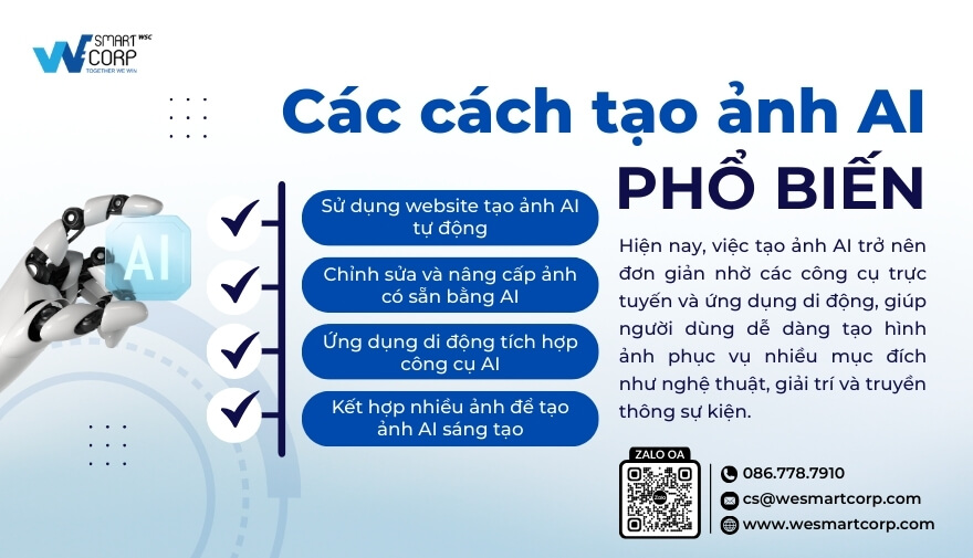 Cách Tạo Ảnh Ai Đẹp Và Độc Đáo: Hướng Dẫn Chi Tiết Từ A Đến Z 3 Các cách tạo ảnh AI phổ biến 2026