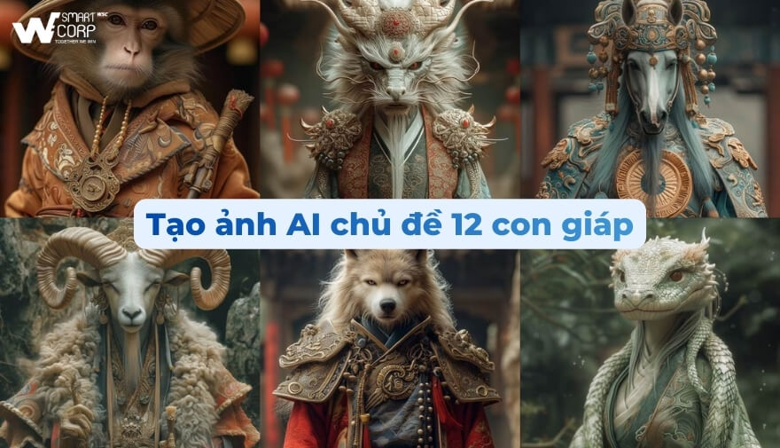 Cách Tạo Ảnh Ai Đẹp Và Độc Đáo: Hướng Dẫn Chi Tiết Từ A Đến Z 20 Ảnh AI chủ đề 12 con giáp giúp tạo bộ minh họa theo năm tuổi nhanh và đồng bộ phong cách