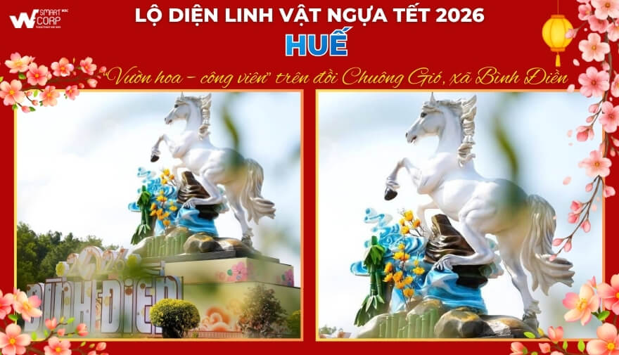 Top Linh Vật Ngựa Tết 2026 Ấn Tượng Nhất Trên Toàn Quốc - Đâu Là Gương Mặt &Quot;Hot&Quot; Nhất Mùa Xuân Bính Ngọ? 10 Linh vật Ngựa Tết ở Huế - Biểu tượng vươn lên giữa không gian văn hóa