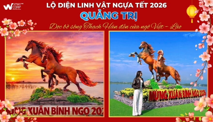Dọc Thạch Hãn đến cửa ngõ Việt – Lào: linh vật Ngựa “đánh thức” không khí Tết ở Quảng Trị