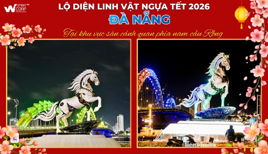 Đêm Đà Nẵng rực sáng: “Kim mã 4.0” thử đèn đã khiến cầu Rồng đông nghịt người